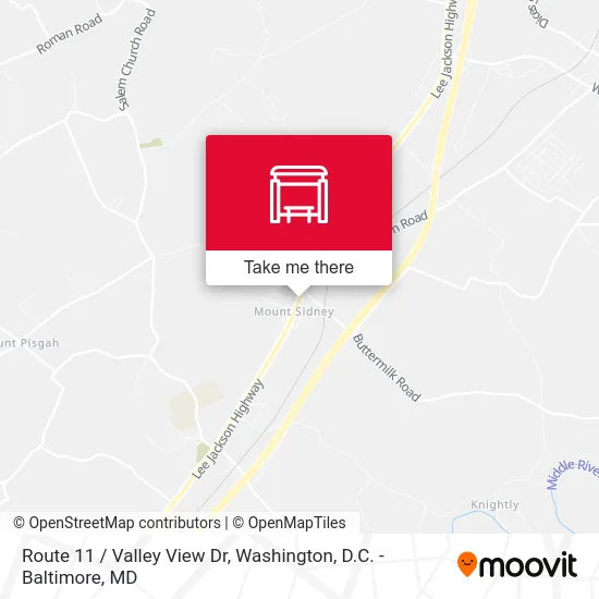 Route 11 / Valley View Dr map