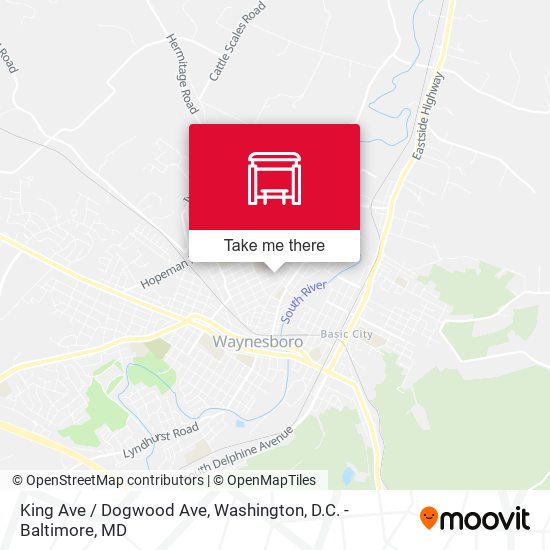 Mapa de King Ave / Dogwood Ave