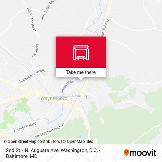 Mapa de 2nd St / N. Augusta Ave