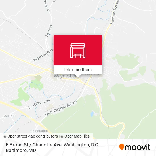 E Broad St / Charlotte Ave map