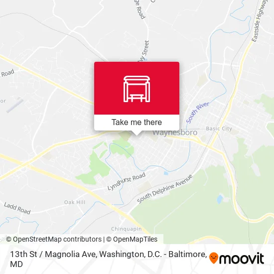 13th St / Magnolia Ave map