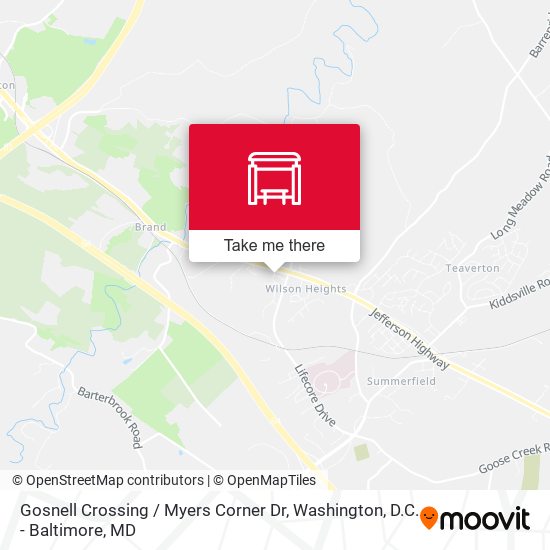 Gosnell Crossing / Myers Corner Dr map