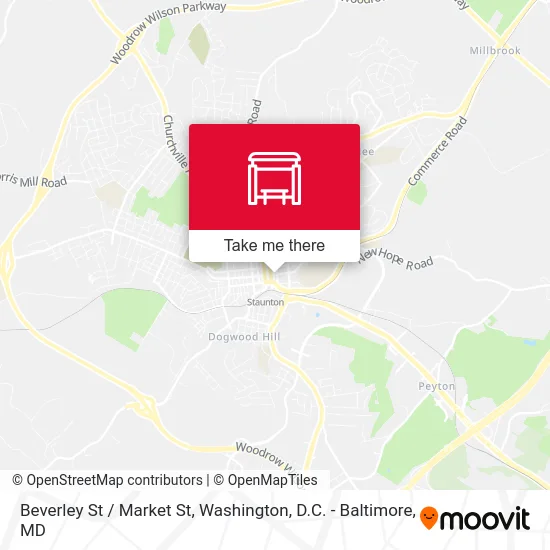 Beverley St / Market St map