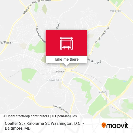 Coalter St / Kalorama St map