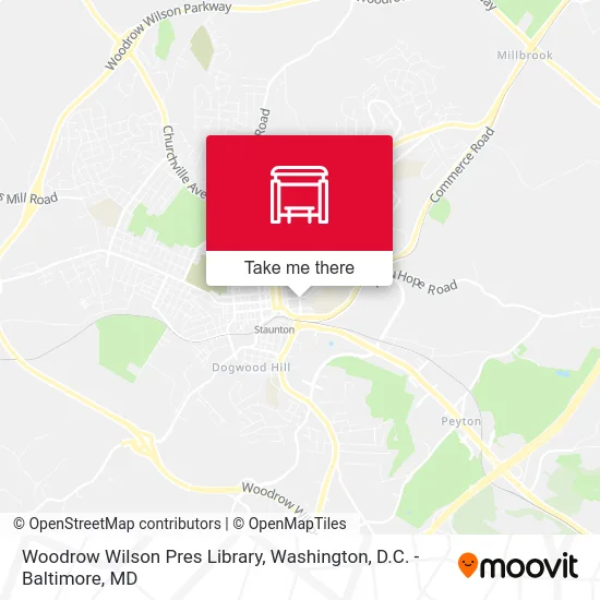 Woodrow Wilson Pres Library map