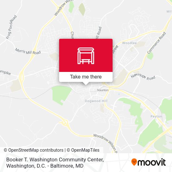 Booker T. Washington Community Center map
