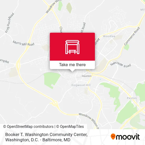 Booker T. Washington Community Center map