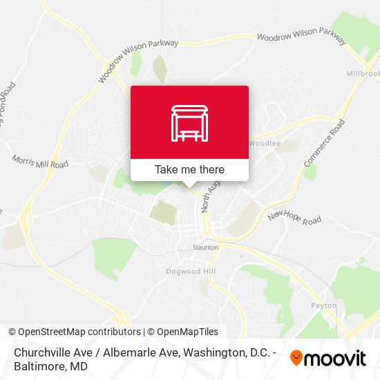 Mapa de Churchville Ave / Albemarle Ave