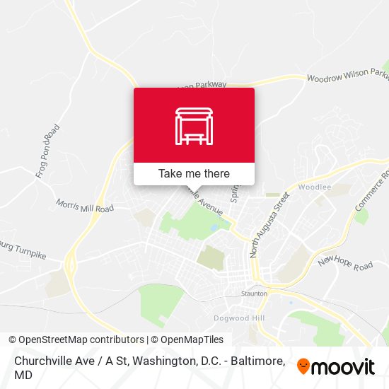 Churchville Ave / A St map