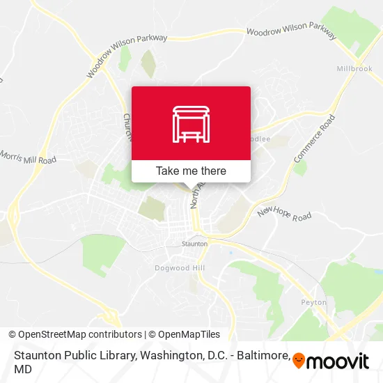 Staunton Public Library map