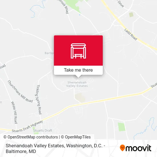 Shenandoah Valley Estates map