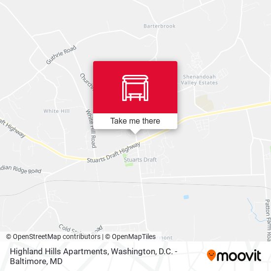 Highland Hills Apartments map