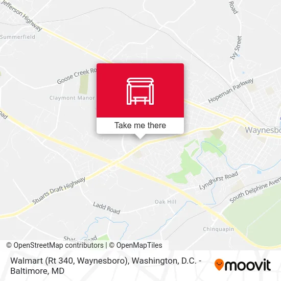 Walmart (Rt 340, Waynesboro) map