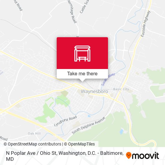 N Poplar Ave / Ohio St map