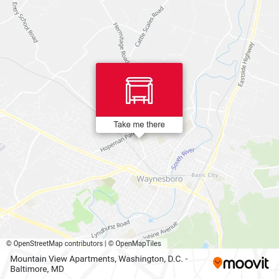 Mountain View Apartments map