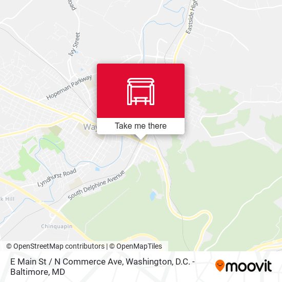 E Main St / N Commerce Ave map