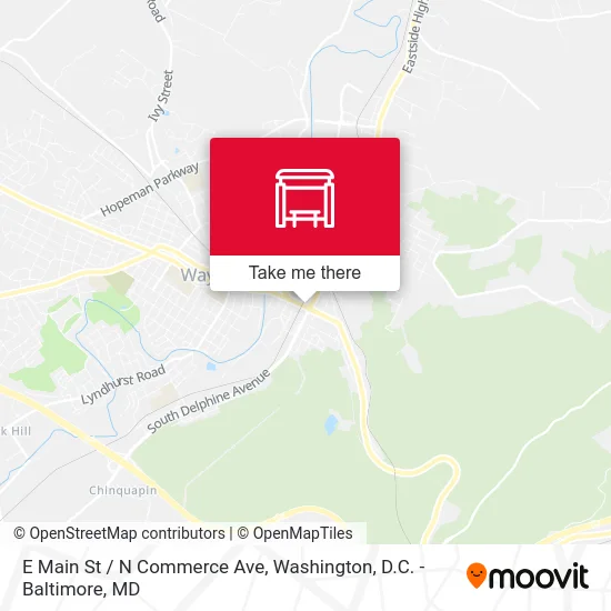 E Main St / N Commerce Ave map