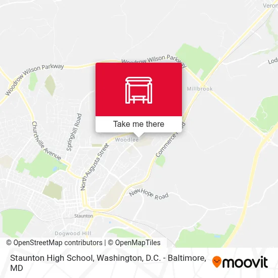 Staunton High School map