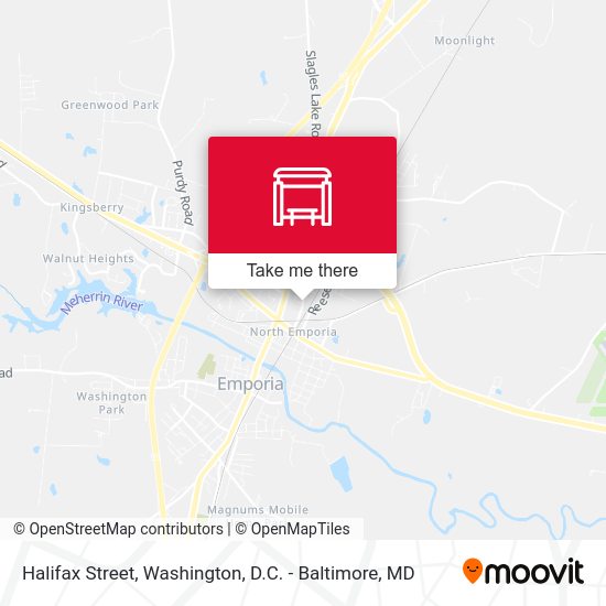 Mapa de Halifax Street
