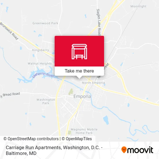Carriage Run Apartments map