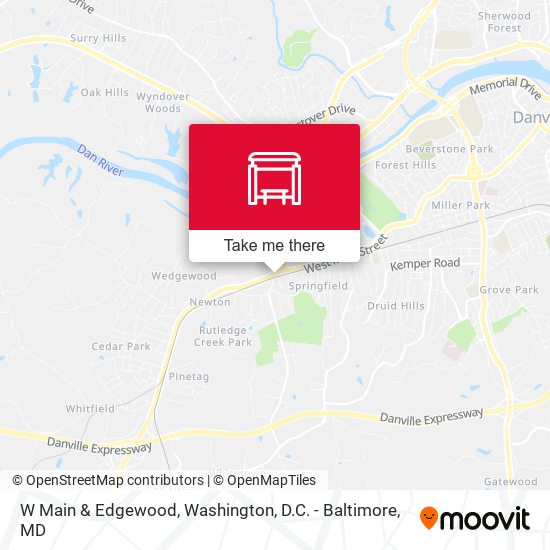 W Main & Edgewood map