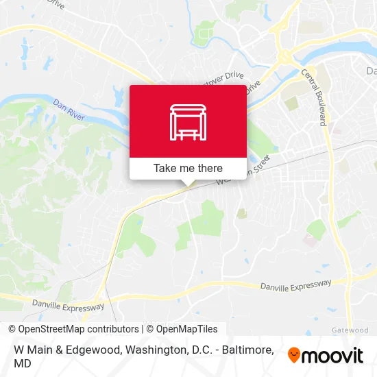 W Main & Edgewood map