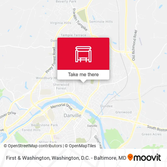 First & Washington map