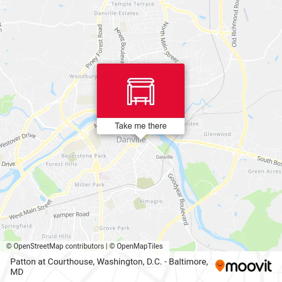 Patton at Courthouse map