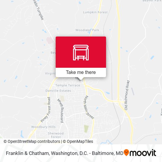Franklin & Chatham map