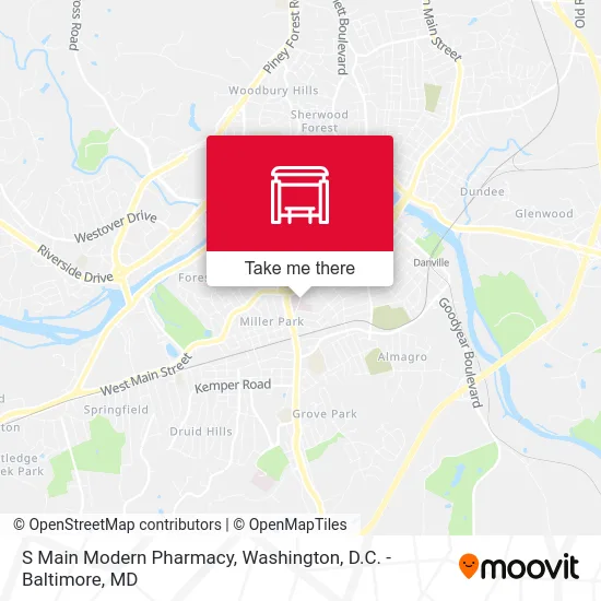 S Main Modern Pharmacy map