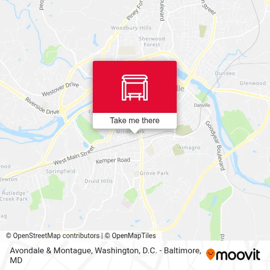 Avondale & Montague map