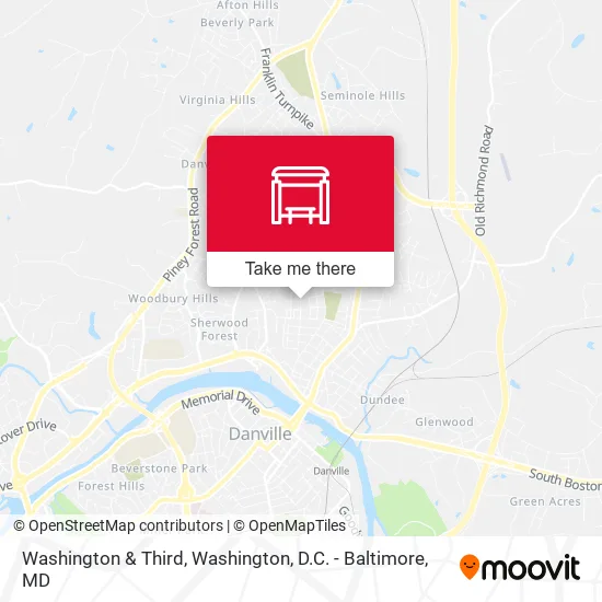 Washington & Third map