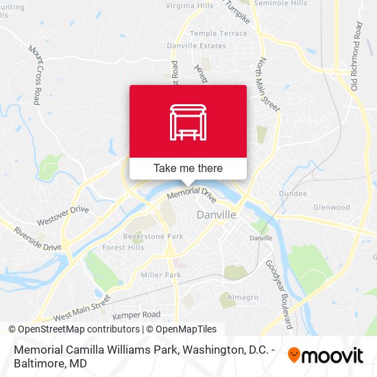 Memorial Camilla Williams Park map