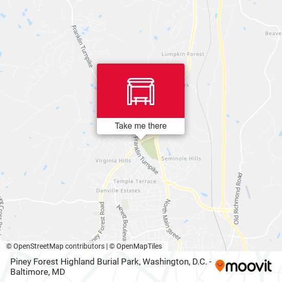 Mapa de Piney Forest Highland Burial Park