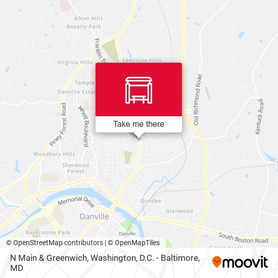 Mapa de N Main & Greenwich
