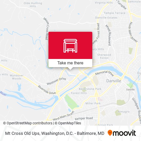 Mt Cross Old Ups map