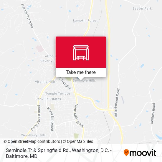 Seminole Tr & Springfield Rd. map