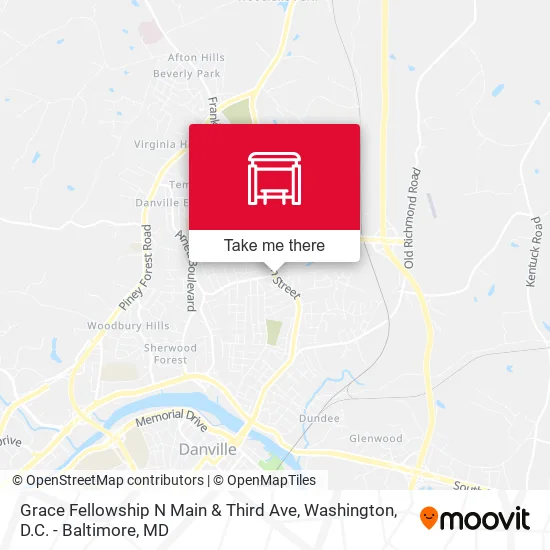 Grace Fellowship N Main & Third Ave map