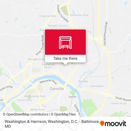 Washington & Harrison map