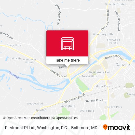 Mapa de Piedmont Pl Lidl