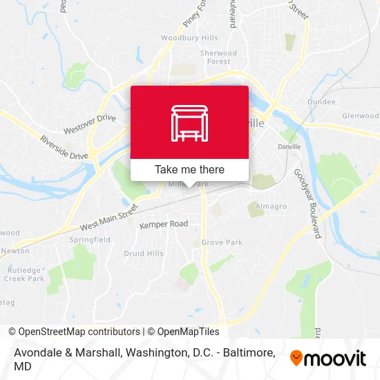 Avondale & Marshall map