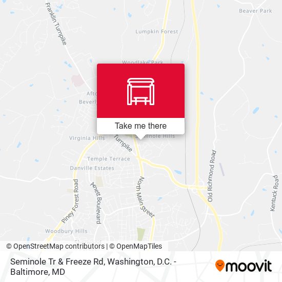 Seminole Tr & Freeze Rd map