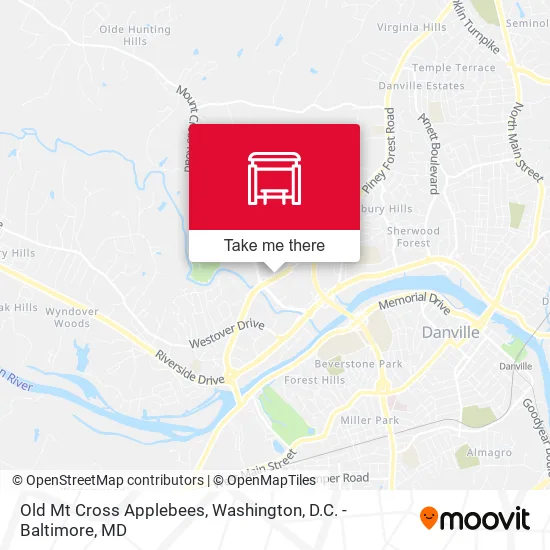 Old Mt Cross Applebees map