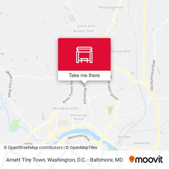 Arnett Tiny Town map