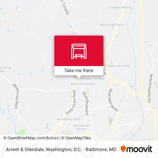 Arnett & Glendale map