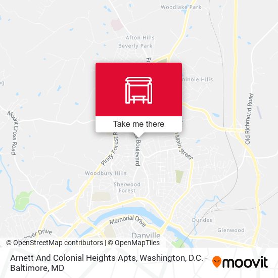 Arnett And Colonial Heights Apts map