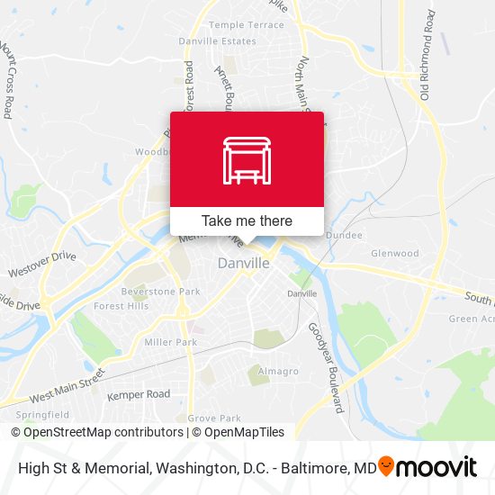 High St & Memorial map