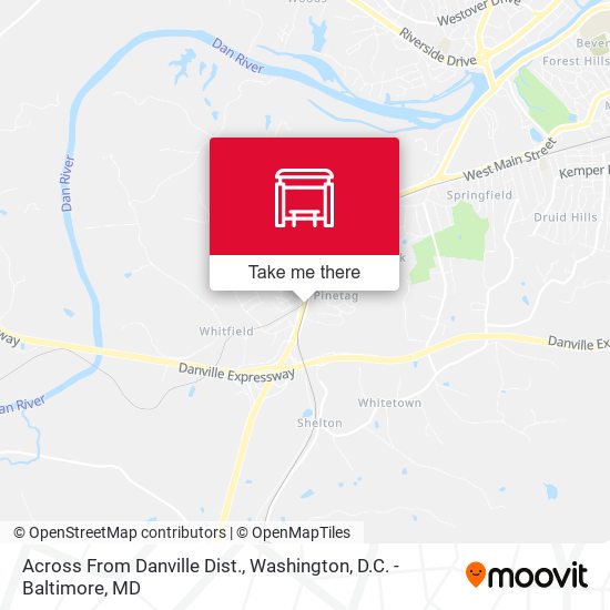 Across From Danville Dist. map
