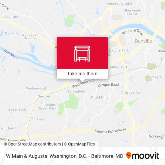 W Main & Augusta map