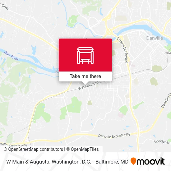 W Main & Augusta map